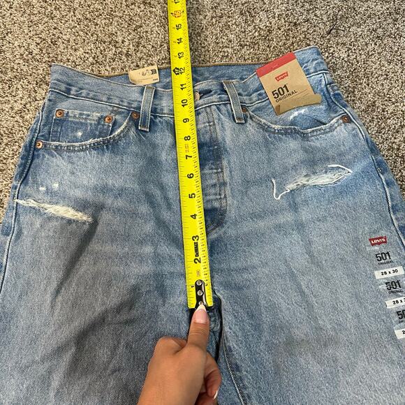 LEVI'S Women's 501 Original Fit Jeans Size 28X30 In Lane Change - Picture 13 of 16